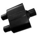 Flowmaster Super 10 Series Muffler 2.5 Inch Center Inlet Dual 2.25 Inch Outlets