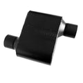 Flowmaster Super 10 Series Muffler 842518 with 2.5 Inch Offset Inlet and Outlet, Stainless Steel, Black Finish