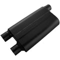 Flowmaster 842583 80 Series Muffler with 2.5 Inch Offset Inlet and Dual 2.5 Inch Outlets