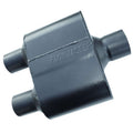 Flowmaster Super 10 Series Muffler 3 Inch Center Inlet Dual 2.5 Inch Outlets Stainless Steel Black Finish