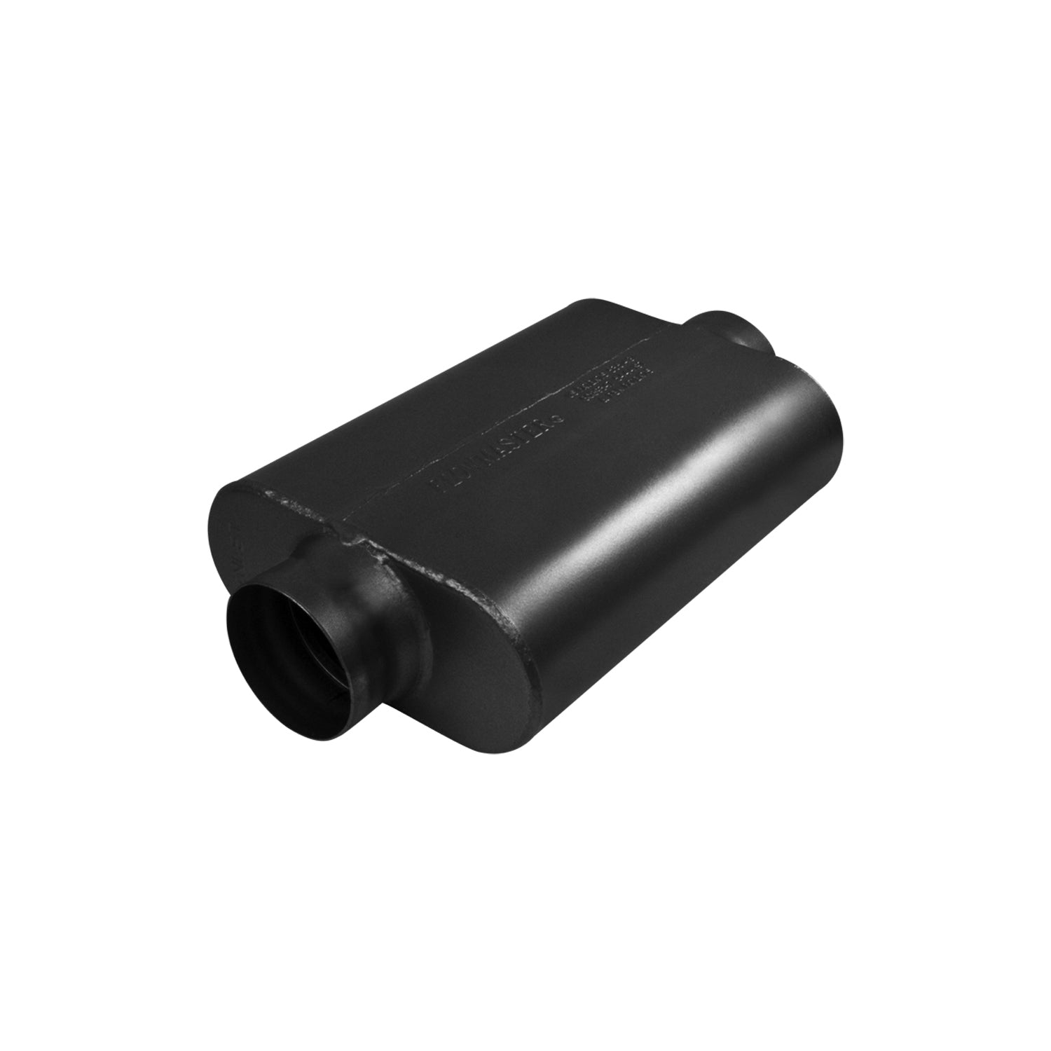 Flowmaster 8435409 40 Series Delta Force Muffler with 3.5-Inch Center Inlet and Outlet, Stainless Steel, Black Finish