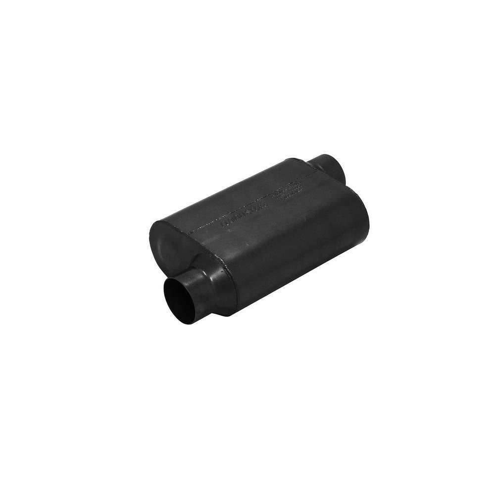 Flowmaster Super 40 Series Muffler 3.50 Inch Inlet and Outlet Offset Stainless Steel Black Finish