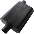 Flowmaster 942447 Super 44 Series Muffler with 2.25 Inch Inlet and Outlet, Oval Steel Body, Black Finish