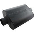 Flowmaster Super 44 Series Muffler Part Number 943045 with 3 Inch Inlet and Outlet, Steel Construction, Black Finish