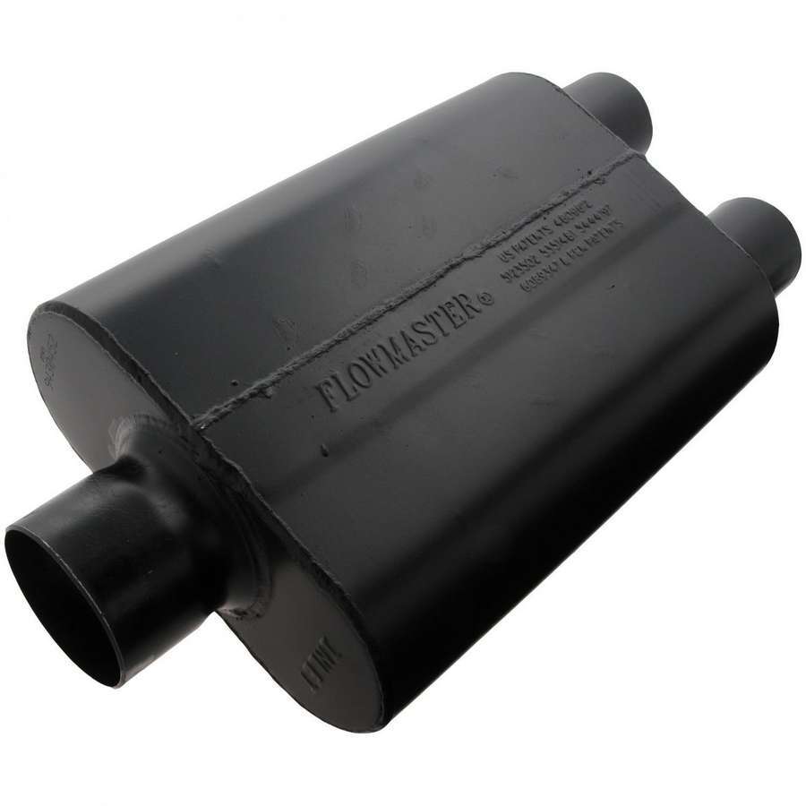 Flowmaster Super 44 Series Muffler Part 9430452 with 3-Inch Center Inlet and Dual 2.5-Inch Outlets