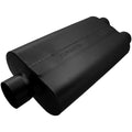 Flowmaster 9430502 50 Series Delta Flow Muffler with 3-Inch Center Inlet and Dual 2.5-Inch Outlets