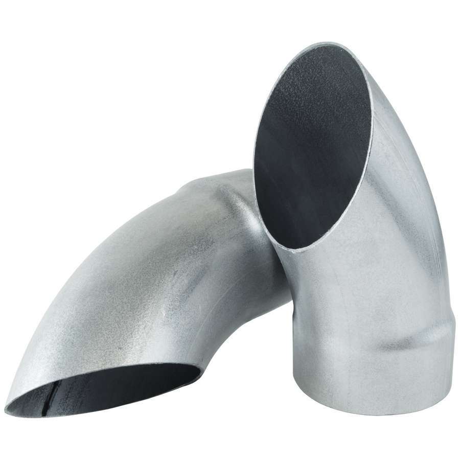 Flowmaster T3030 Muffler Turndowns Pair 3 Inch Inlet Steel Exhaust Tips