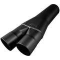 Flowmaster Y250300 Scavenger Series Weld-On Exhaust Collector, 2.5 Inch Primary Tubes, 3 Inch Outlet, Steel Construction