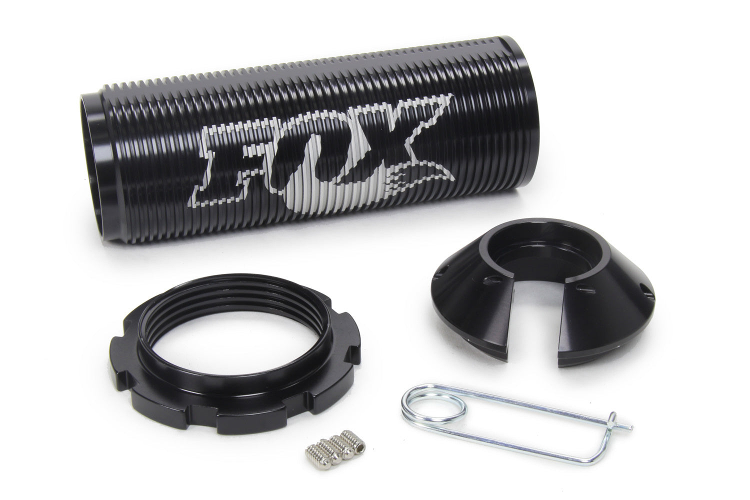 Fox Factory Inc. Coilover Kit 803-02-071 for Steel Body Shocks, 2.5 Inch Spring Diameter, Aluminum, Black Anodized Finish