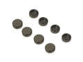 Chevrolet Performance Valve Lash Caps Set of 8 for 5/16 Inch Valve Stems, 0.080 Inch Thickness, Steel, Natural Finish