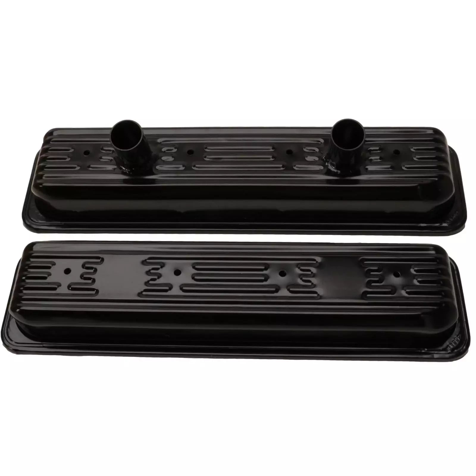Chevrolet Performance Valve Cover Kit SBC Circle Track Steel Black Part 25534359