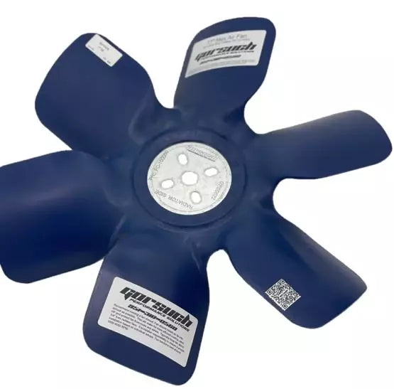 Gorsuch Performance Solutions Fan 17 Inch Max Air 6 Blade Aluminum Hub Plastic Blades Blue