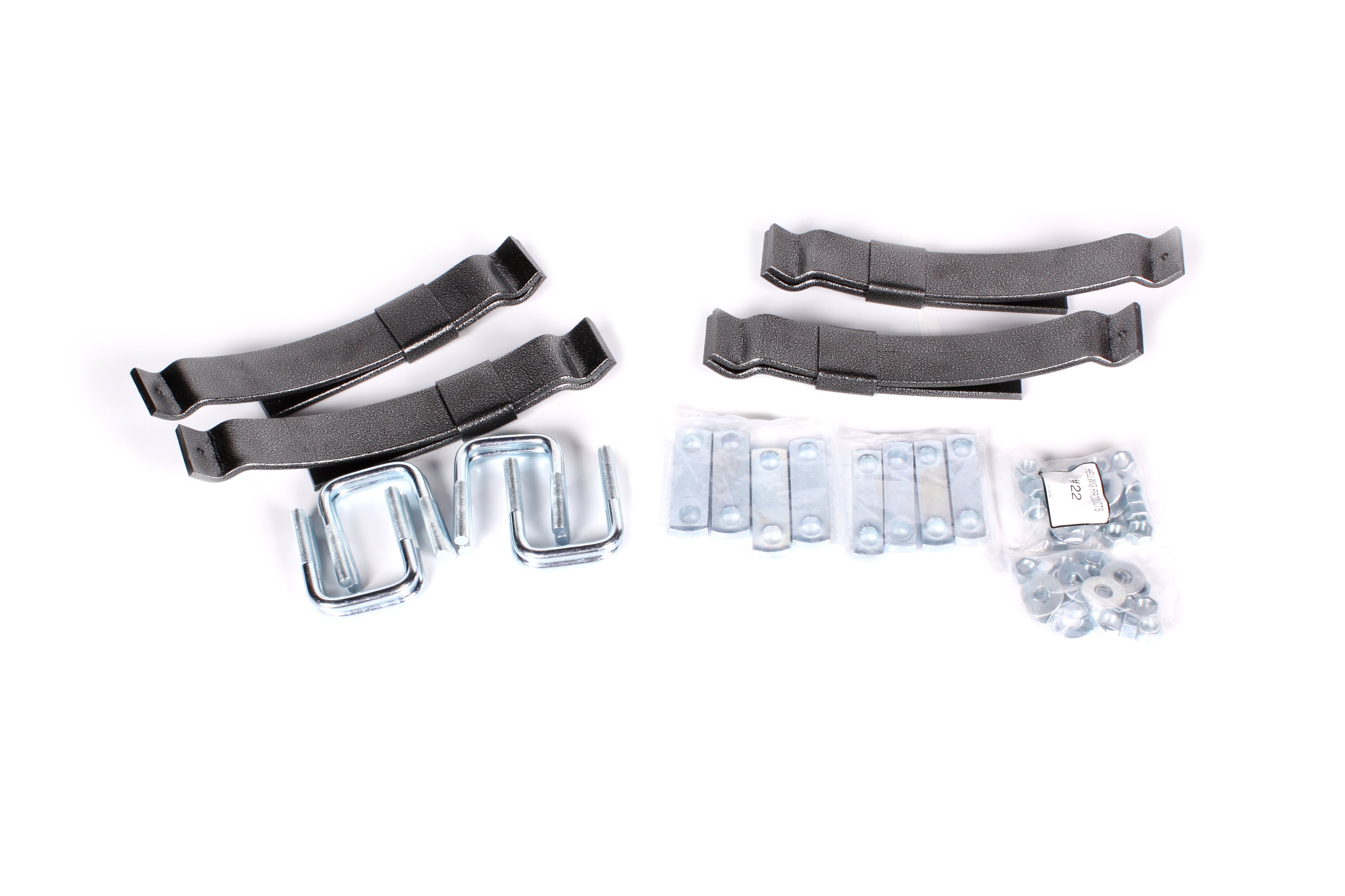 Hellwig LP-15 Add-A-Leaf Helper Spring Kit for Rear Suspension, Steel, Silver Powder Coat