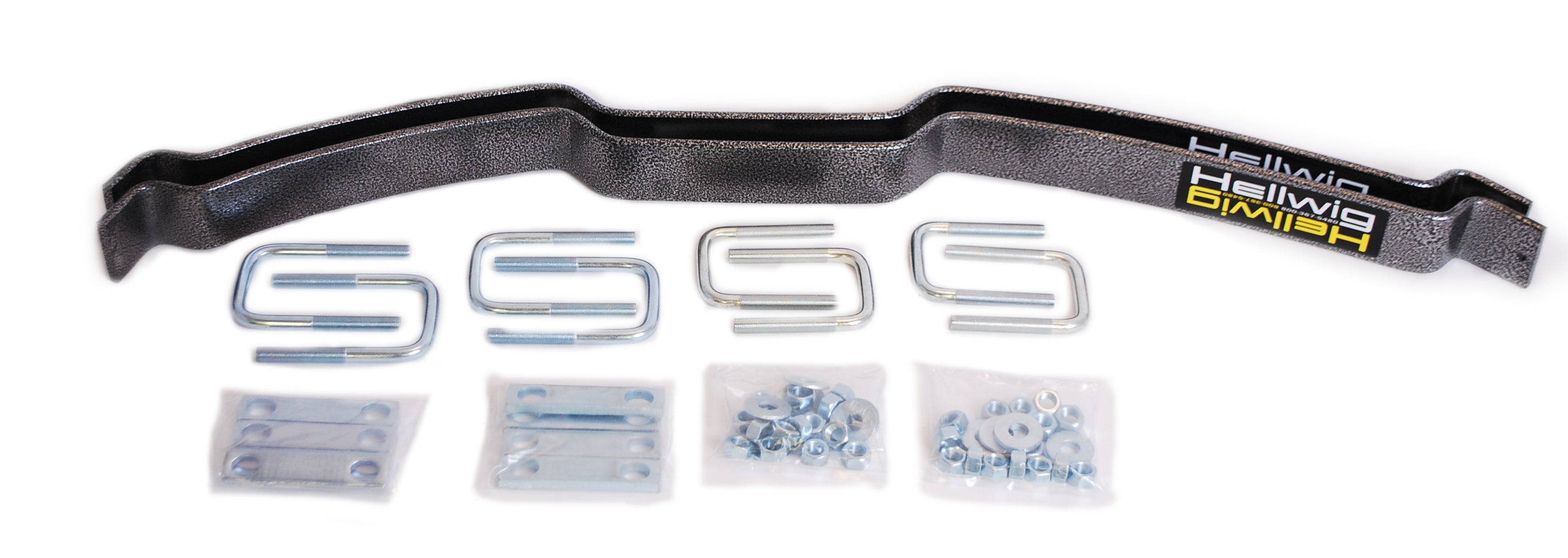 Hellwig Helper Spring Kit EZ-990 Add-A-Leaf Rear Steel Silver Powder Coat for SUVs and Trucks