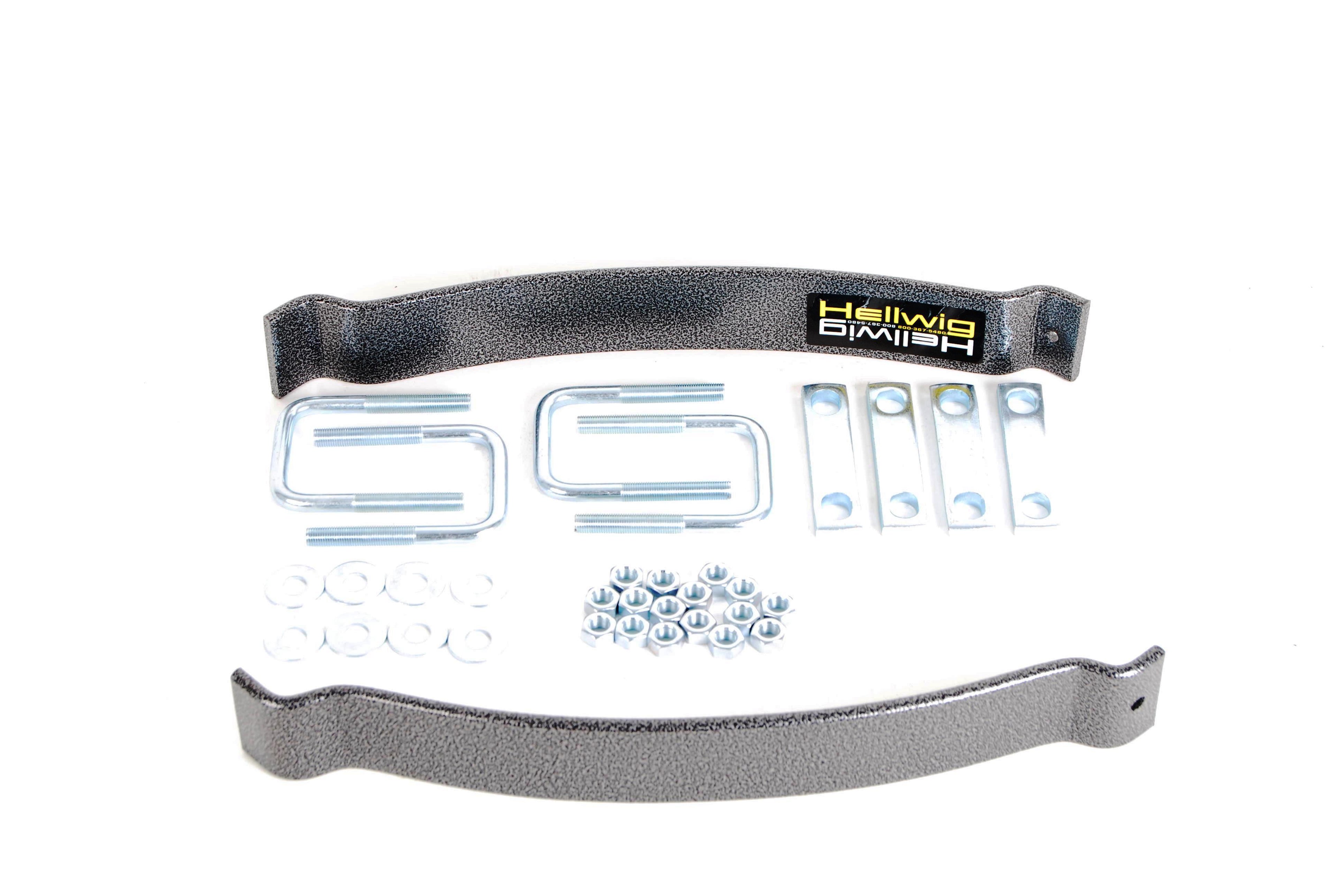 Hellwig EZ-550 Helper Spring Kit for Rear Suspension, Steel, Silver Powder Coat