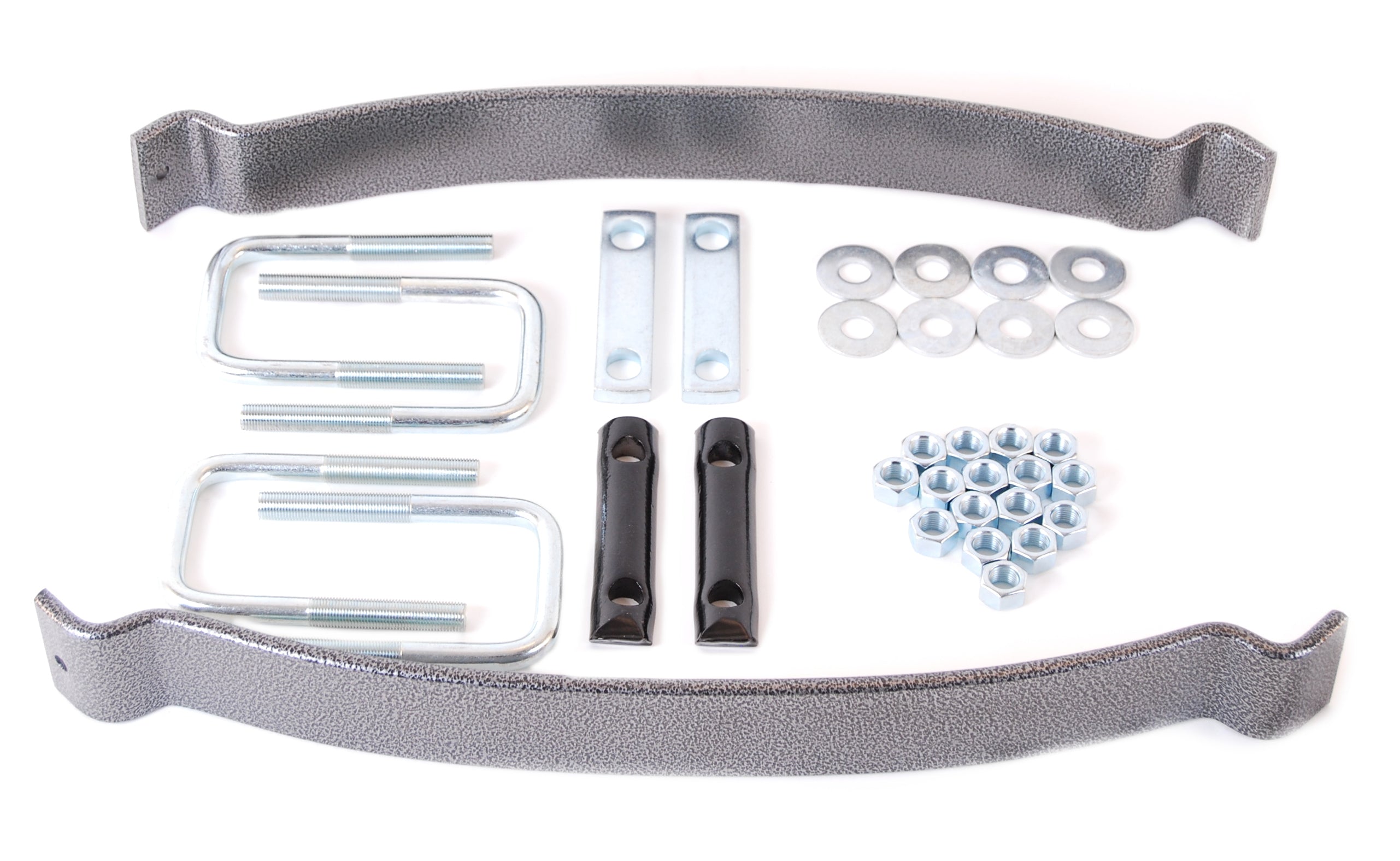 Hellwig EZ-550 Helper Spring Kit for GM Midsize Trucks, Rear, Steel, Silver Powder Coat, Add-A-Leaf, Stock Height
