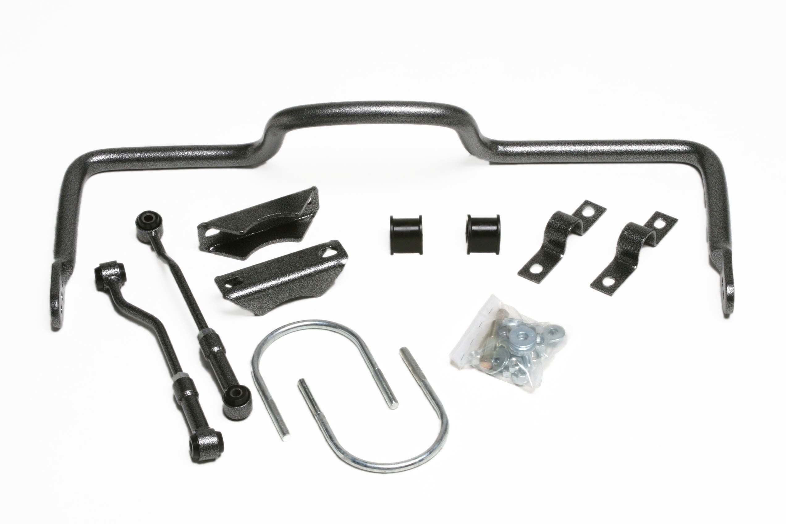 HELLWIG 7677 Rear Sway Bar for Ford Fullsize Trucks 1999-2010, 1.25 Inch Diameter, Chromoly Steel, Gray Powder Coat