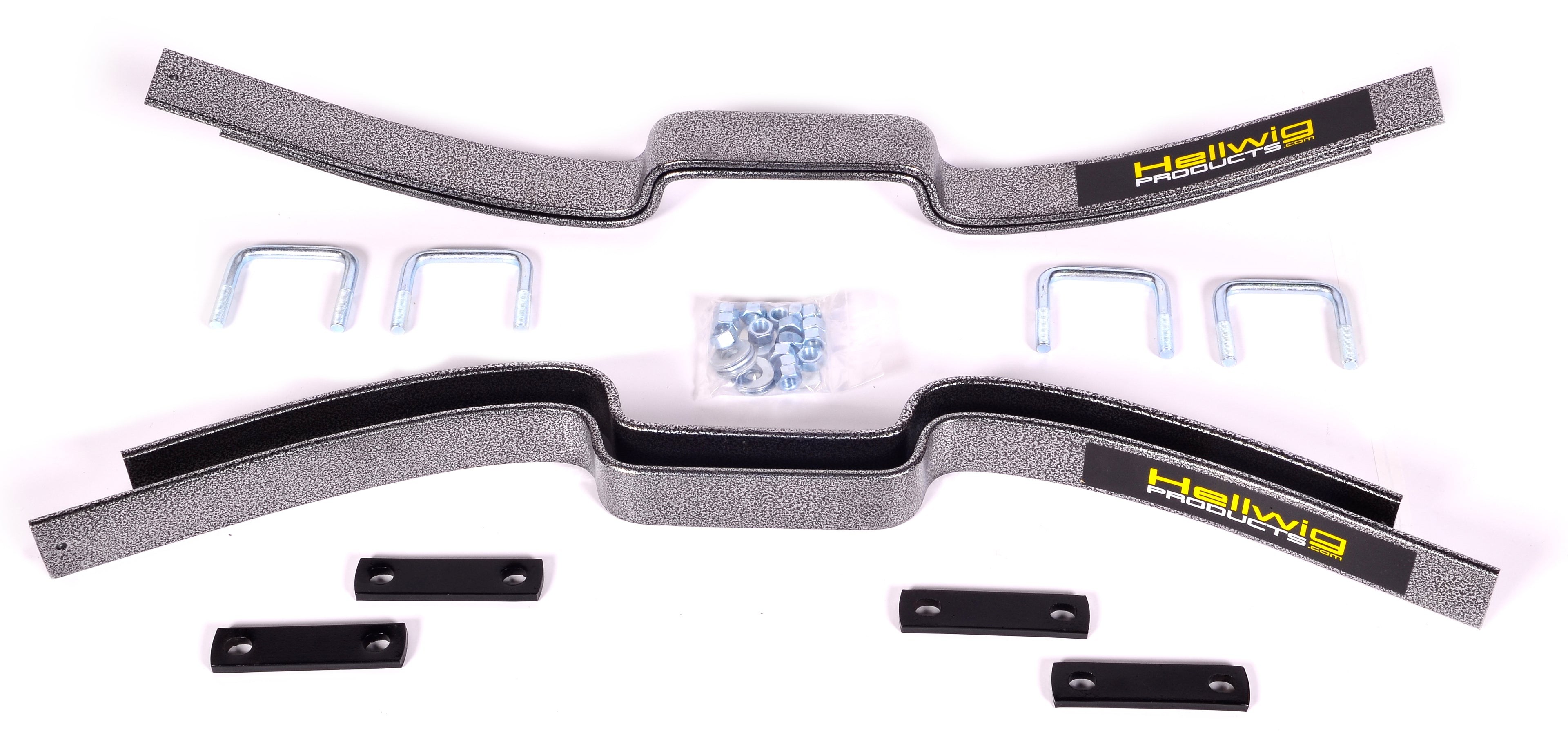 Hellwig 9703 Big Wig Helper Spring Kit for Ford Fullsize Trucks Rear Steel Silver Powder Coat