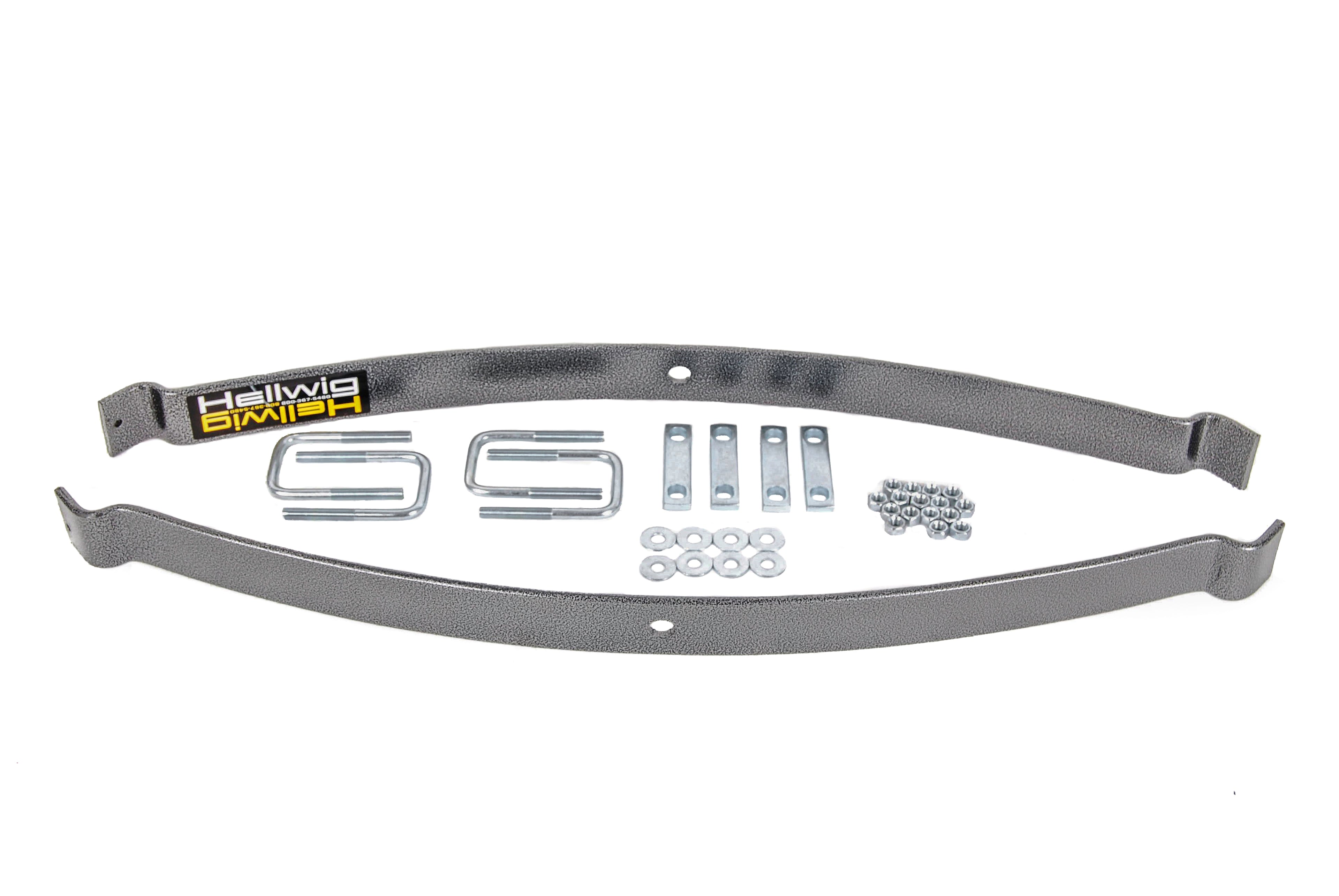 Hellwig EZ-990 Helper Spring Kit for Rear Fullsize Ford Trucks, Steel, Silver Powder Coat