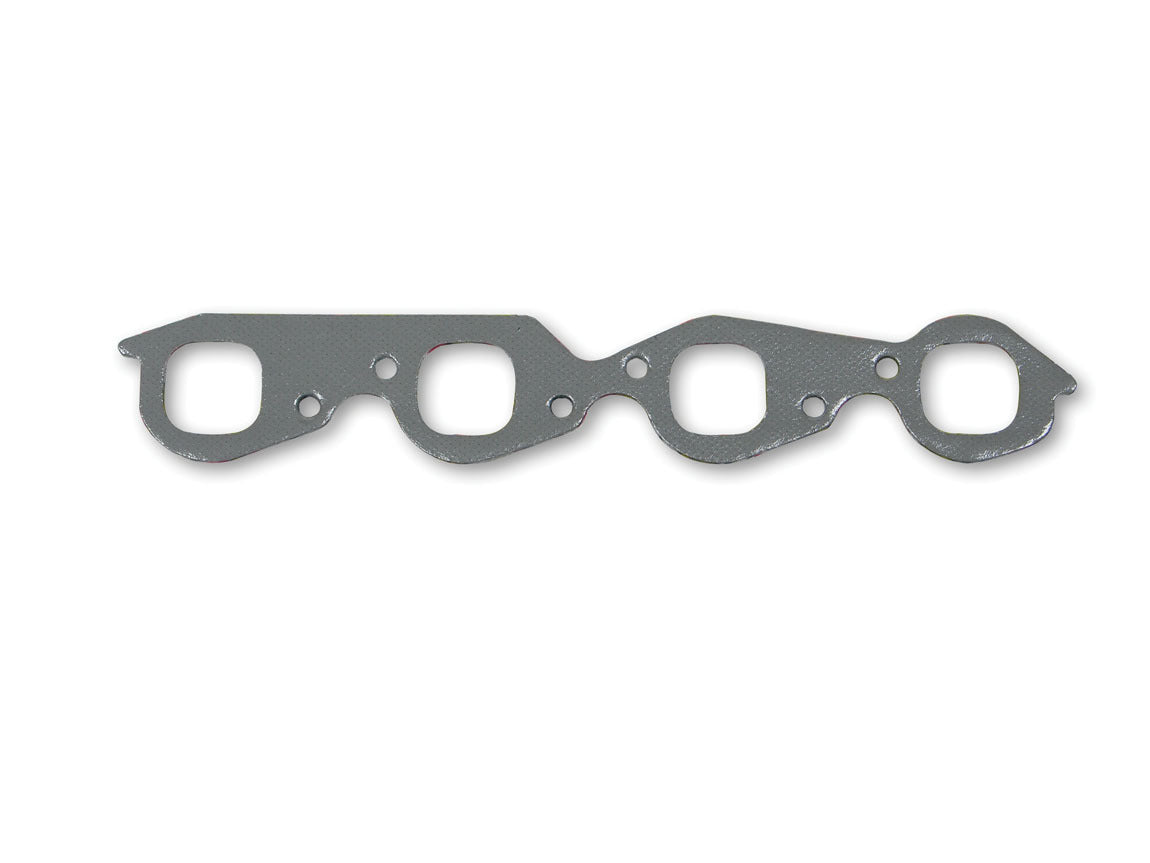 Hooker 10809HKR Super Competition Exhaust Header Gasket for Big Block Chevy, 1.800 x 1.850 Inch Rectangle Port, Steel Core Laminate, Pair