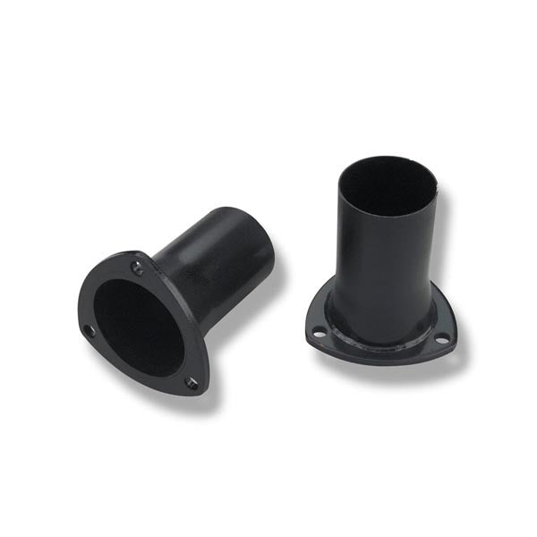 Hooker 11040HKR 3-Inch to 2.5-Inch Reducer Pair with 3-Bolt Flange in Steel and Black Finish