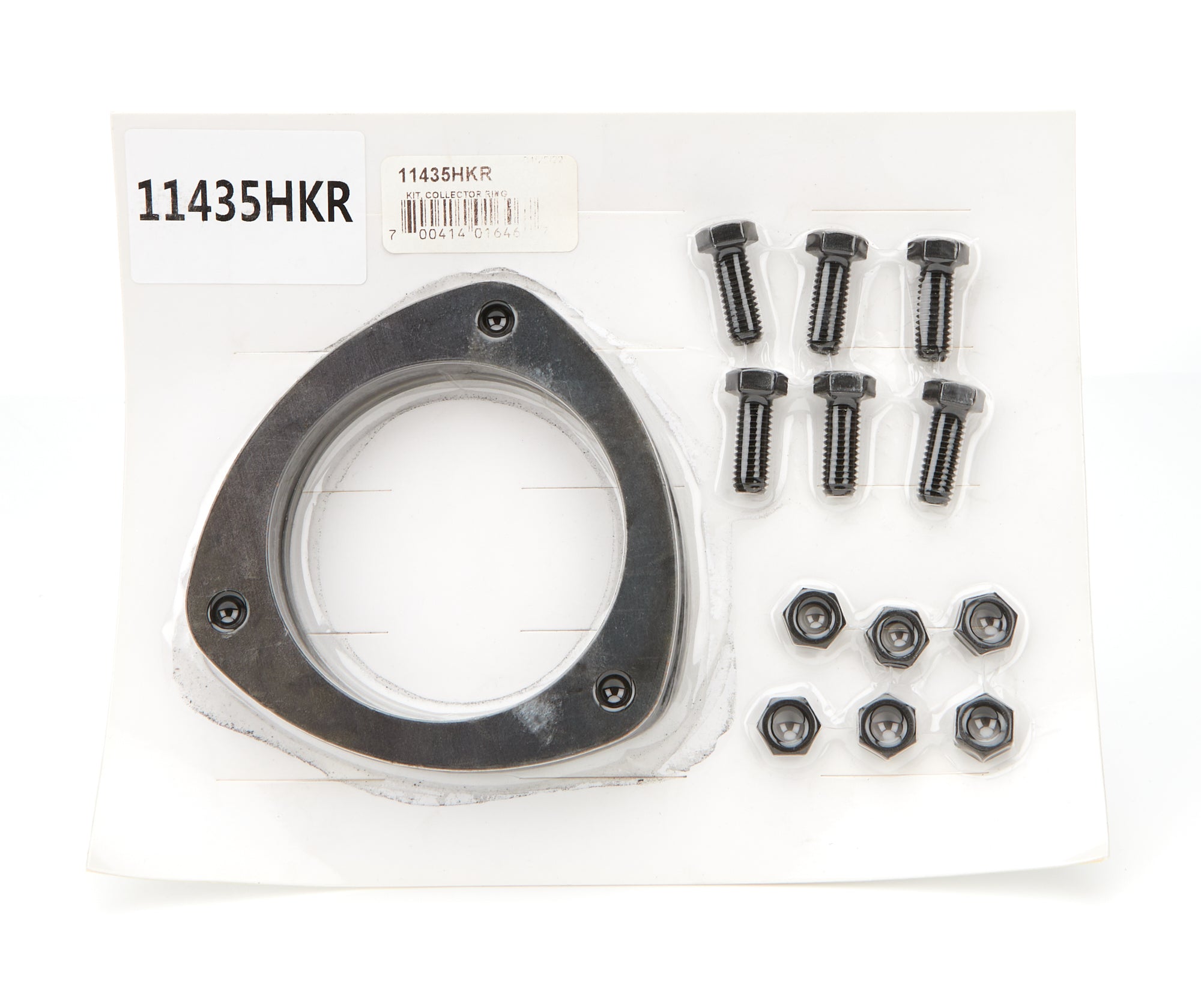 Hooker 11435HKR Collector Flange Kit for High-Performance Exhaust Systems, 3.5 Inch Diameter, 3-Bolt Connection, Steel, Natural Finish