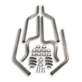 Hooker 16521HKR Exhaust System Header-Back Kit for Small Block Chevy Corvette 1963-1974, 2.25 Inch Diameter, Steel Natural Finish