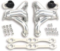 Hooker Headers 2001HKR Super Competition Block Hugger Headers for Small Block Chevy, Short Tube, 1.625 Inch Primary, 2.5 Inch Collector, Ceramic Coated, Silver Finish, Pair