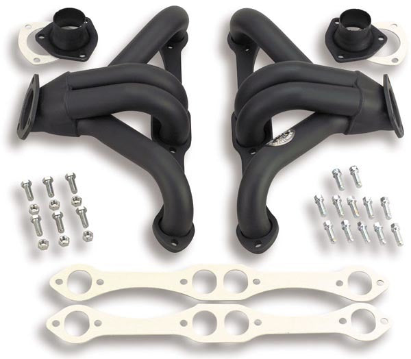 Hooker 2100HKR Black Street Rod Headers for Small Block Chevy, Pair