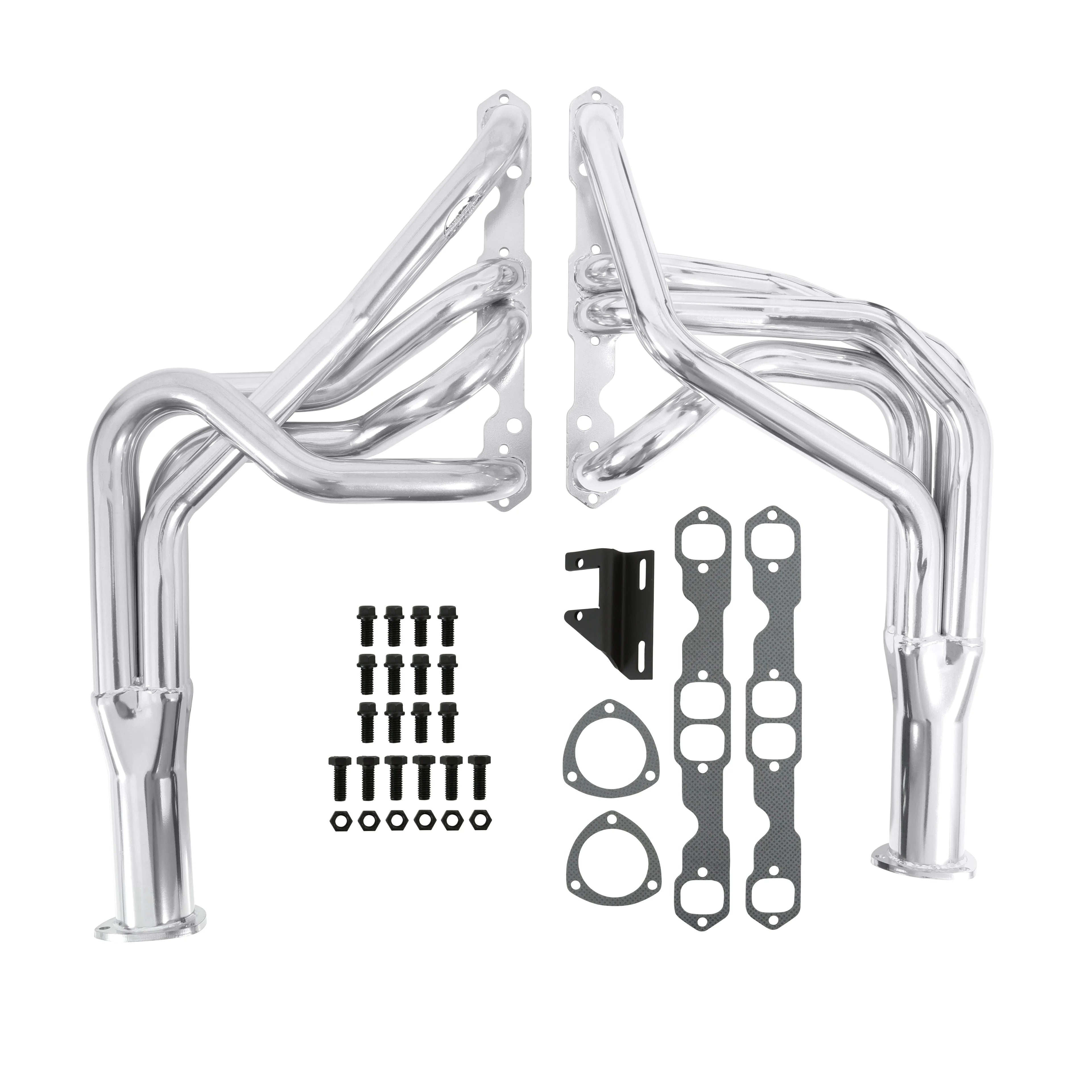 Hooker Headers 2131-1HKR Super Competition Full Exhaust Headers for Small Block Chevy, 1.75 Inch Primary, 3 Inch Collector, Silver Ceramic Finish, Fits GM F-Body and X-Body 1967-1974