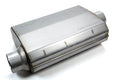 Hooker 21505HKR Aero Chamber Muffler with 3 Inch Offset Inlet and Center Outlet, 14 x 10.25 x 4.75 Inch Oval Steel Body