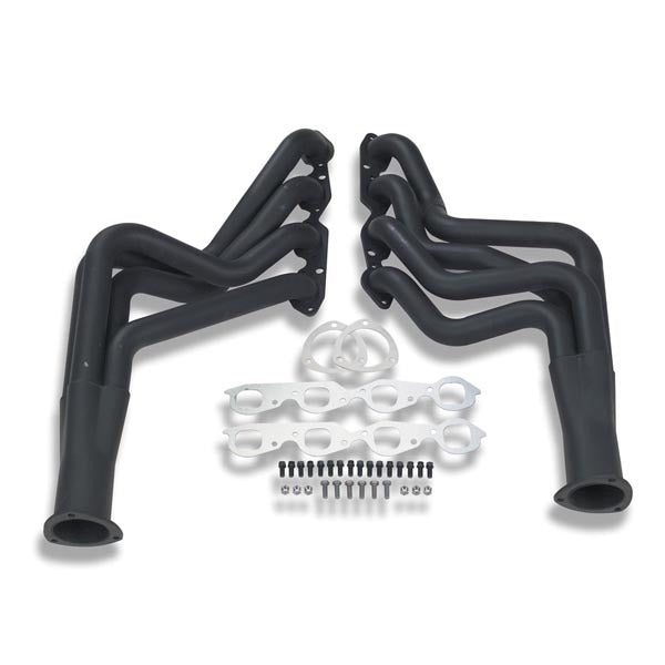 Hooker Headers 2455HKR Competition Full Headers for Big Block Chevy GM A-Body, B-Body, F-Body 1964-1974, 2-inch Primary, 3.5-inch Collector, Steel, Black Finish