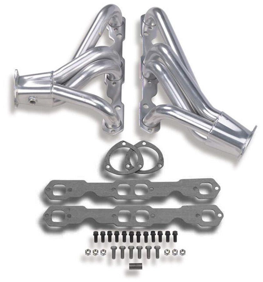 Hooker Headers 2466-1HKR SBC Universal Shorty Headers with Coating and Gaskets for Small Block Chevy