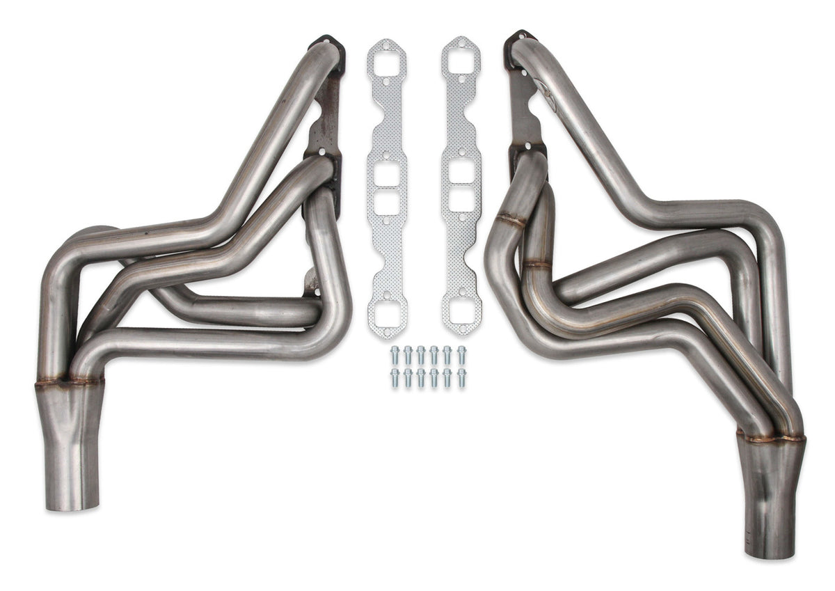 Hooker Headers 2551-2HKR Street Stock Exhaust Header Set for Small Block Chevy, 1.75 Inch Primary, 3 Inch Collector, Stainless Steel