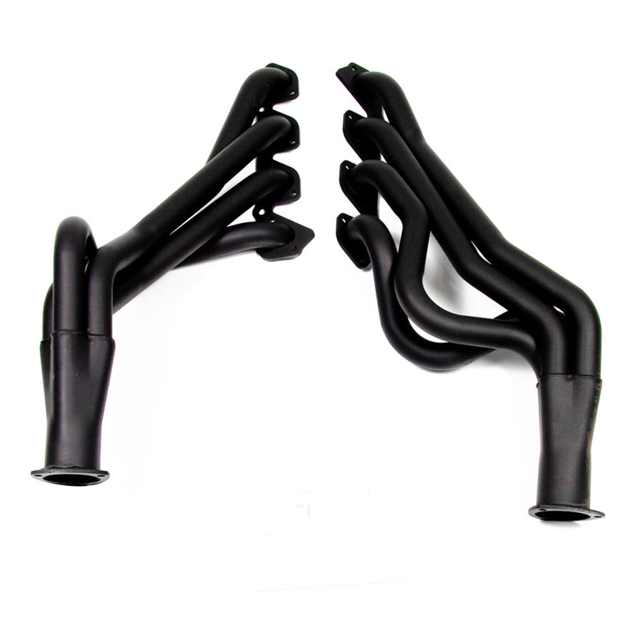 Hooker 6921HKR Competition Full Exhaust Headers for Ford 351 Cleveland Engines, 1.75 Inch Primary Tubes, 3 Inch Collector, Black Steel Finish, Fits 1971-1973 Ford Midsize Cars and Mustangs