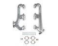 Hooker Exhaust Manifold Set Cast Iron for Small Block Chevy 2.5 Inch Outlet Silver Ceramic Finish