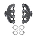 Hooker BHS5190 Exhaust Manifold Set for GM LT-Series Engines, Center Dump, Black Ceramic Coated, Cast Iron, 2.5-Inch Outlet