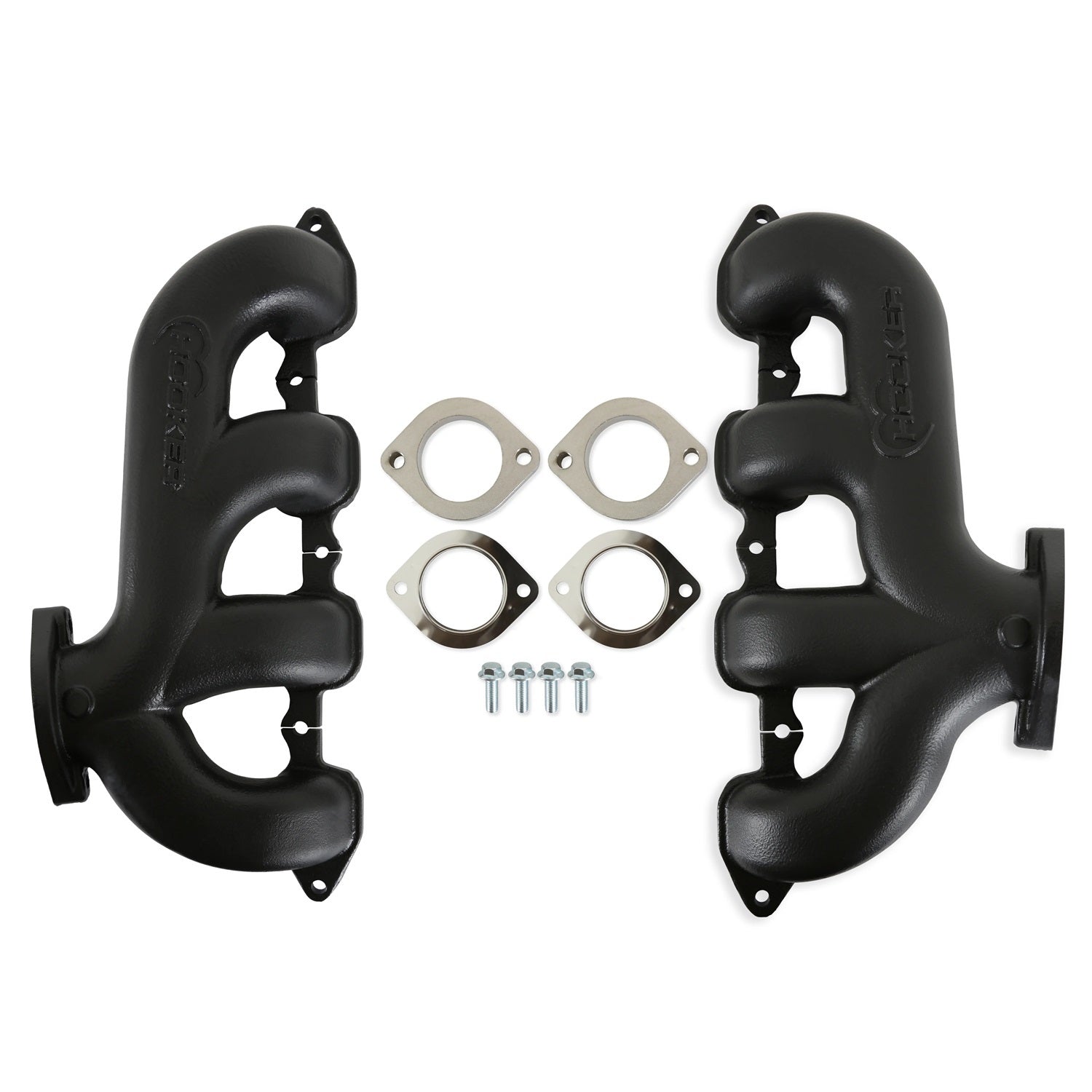 Hooker BHS5194 Exhaust Manifold Set for GM LT-Series Rear Dump with Black Ceramic Coating