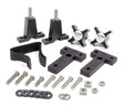 Hi-Lift HM-825 Hood Mount Floor Jack Mount for Jeep Wrangler TJ (1997-2006), Aluminum Black Anodized, 2-Piece Kit