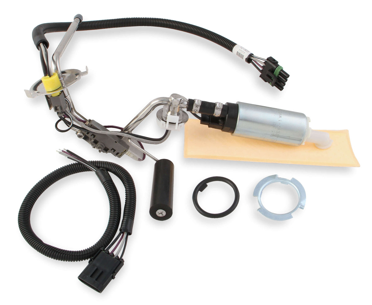 Holley 12-373 EFI Fuel Pump Module for GM A-Body 1968-1972, 350 LPH Electric Fuel Pump with Install Kit