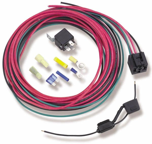 Holley 12-753 30 Amp Fuel Pump Relay Kit, 12V Single Pole Switch with Wiring
