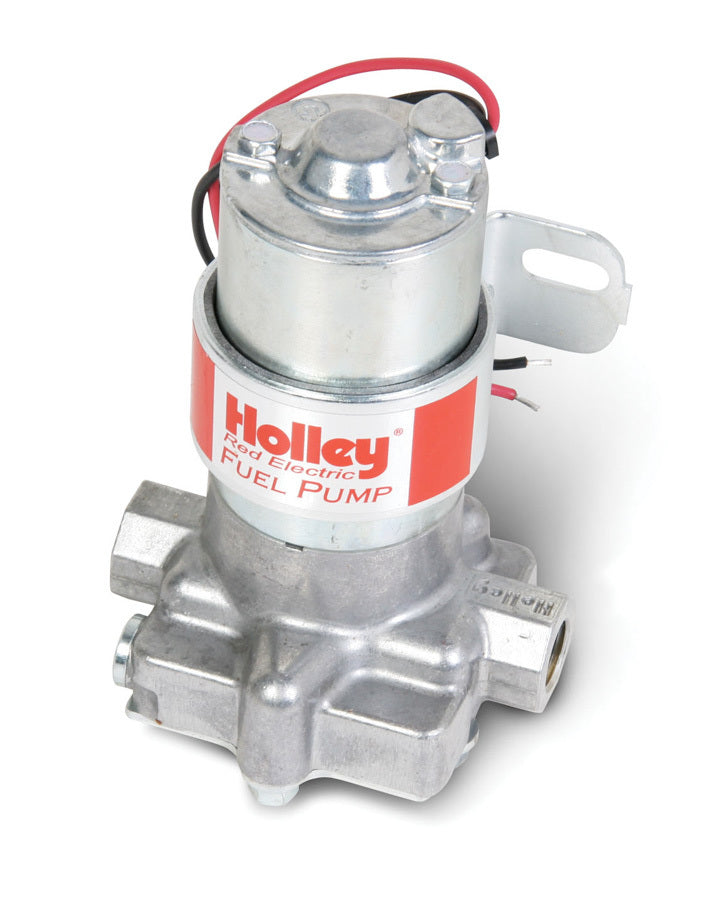 Holley 12-801-1 Electric Fuel Pump - In-Line, 71 GPH at 4 PSI, Red Finish