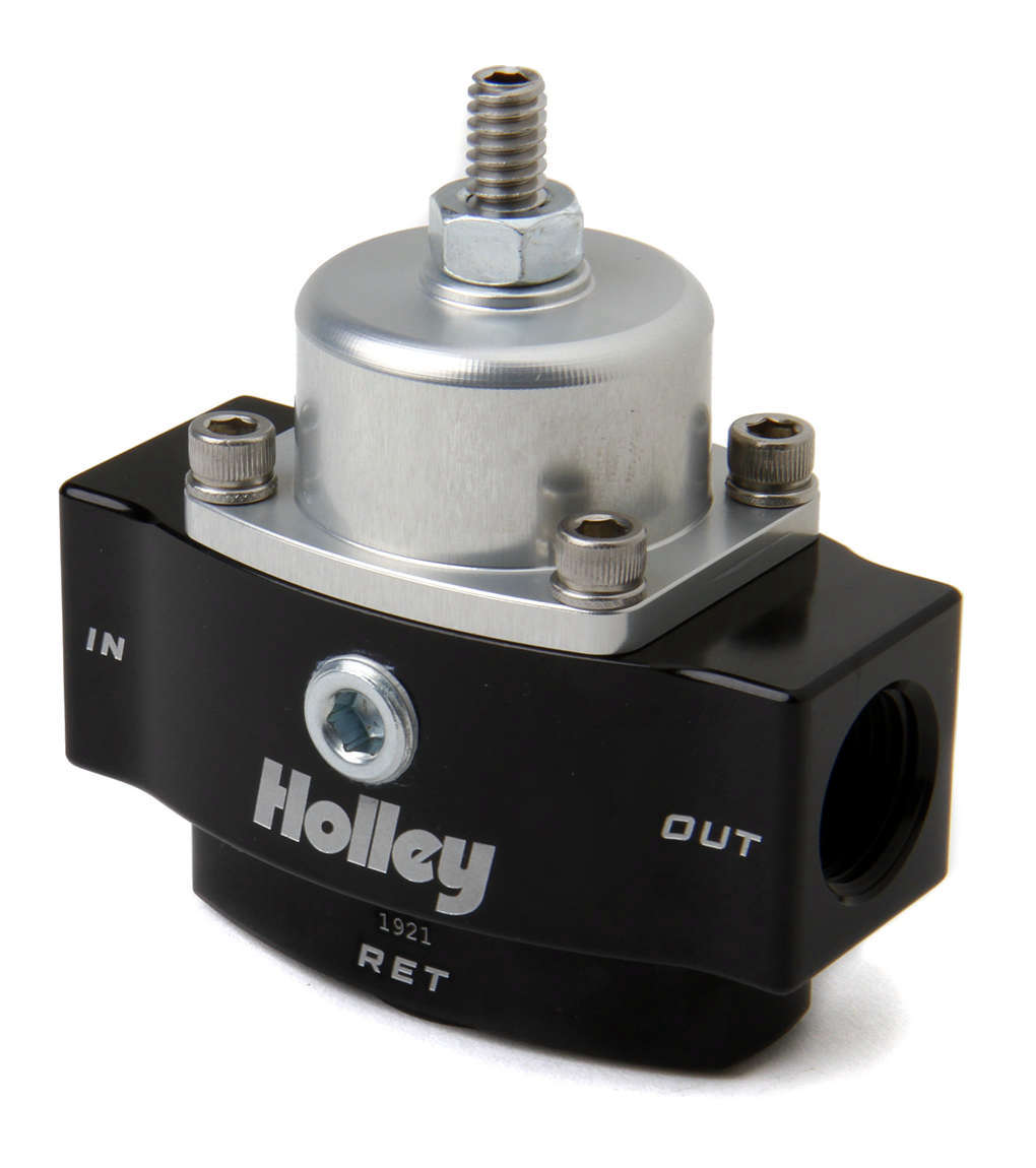 Holley HP Billet Fuel Pressure Regulator with Bypass for Diesel, E85, and Gasoline