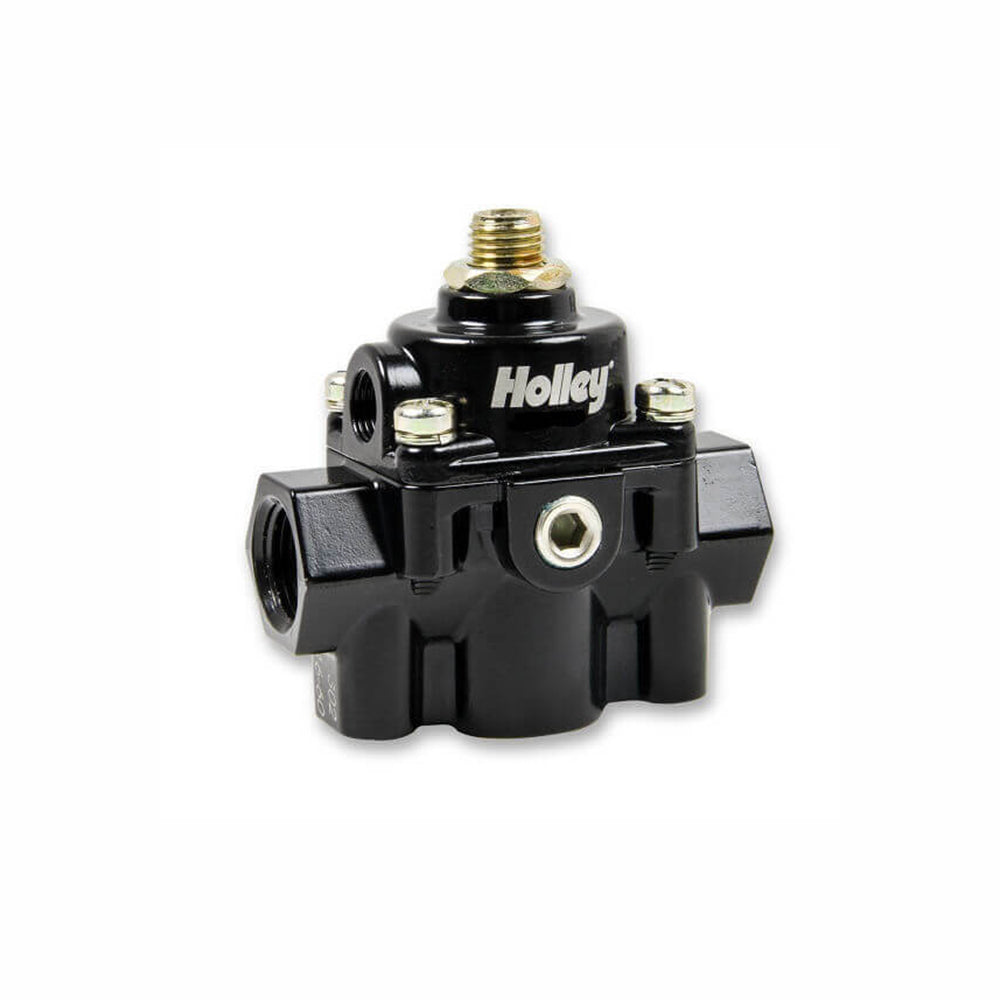 Holley 12-887 Fuel Pressure Regulator By-Pass Style 6 PSI Black