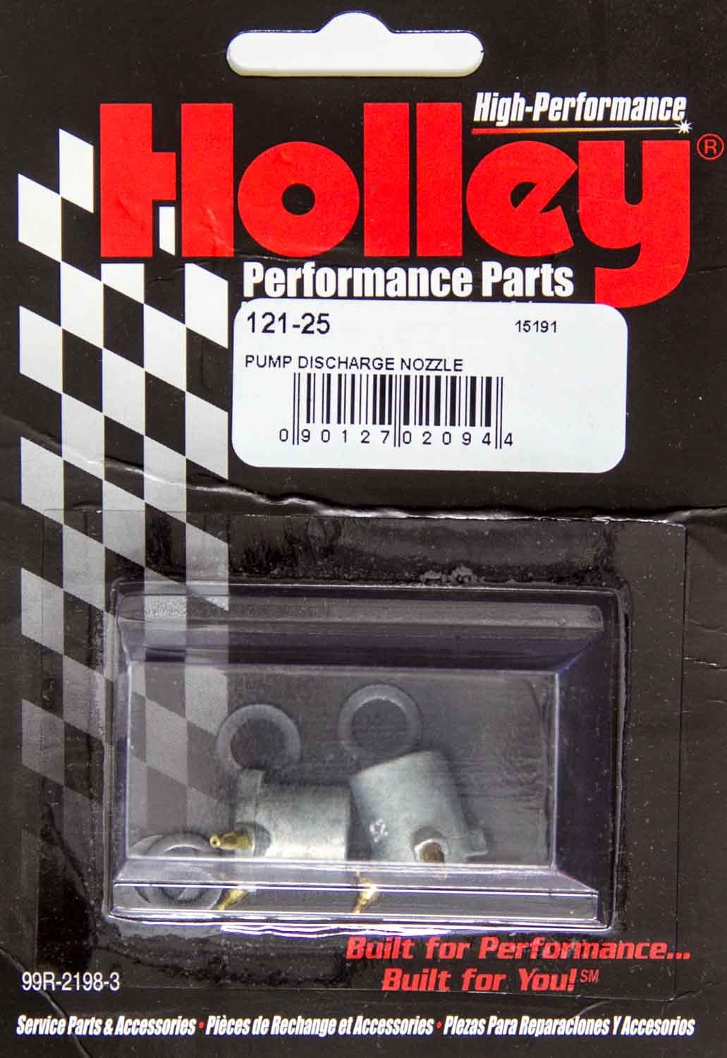 Holley 121-25 Accelerator Pump Discharge Nozzle for Holley Carburetors, 0.025 Inch ID, Aluminum, Pair