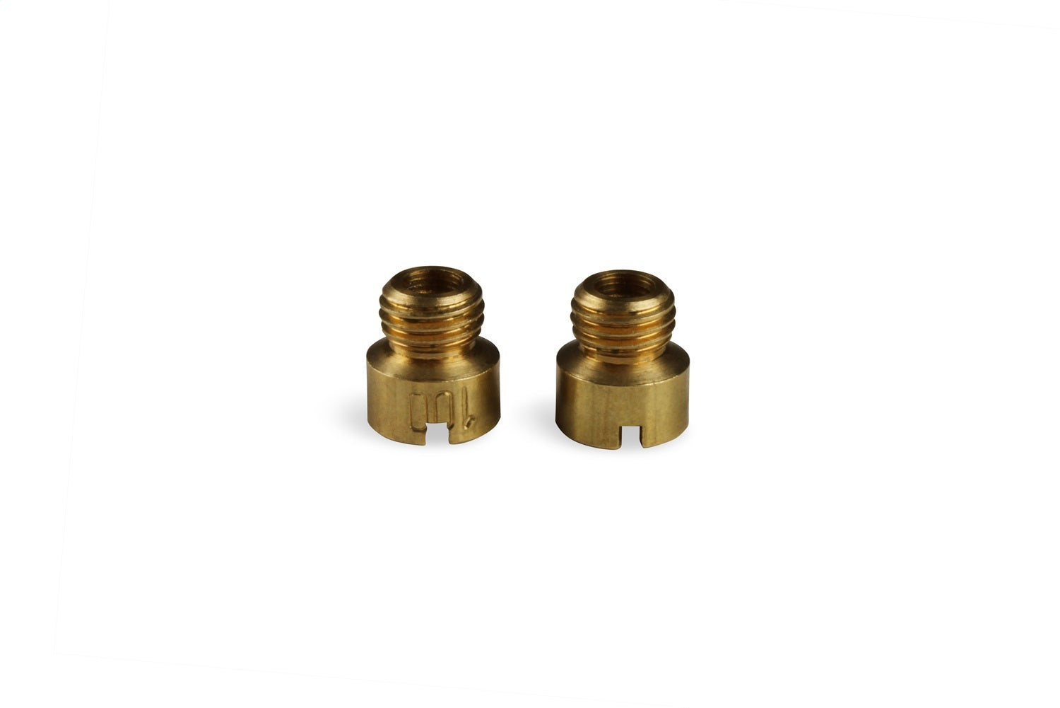 Holley 122-100 Main Jets Pair, 0.129 Inch ID Brass Carburetor Jets