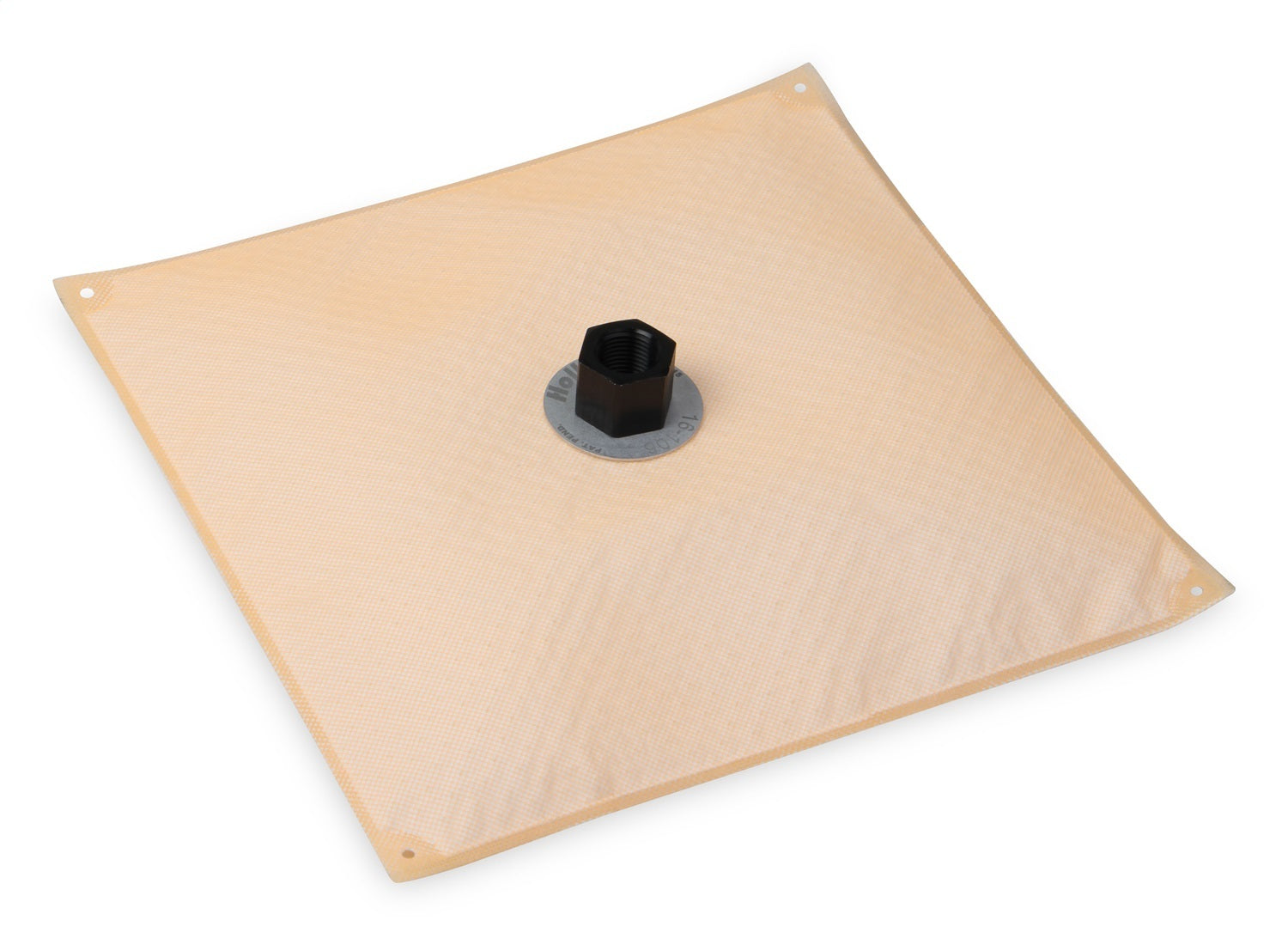 Holley 16-106 Universal HydraMat Fuel Pickup Reservoir with 11x11 Inch Square Design and 1/2 Inch NPT Center Outlet
