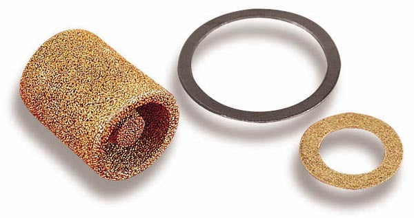 Holley 162-500 Fuel Filter Element Pair for Quadrajet Carburetors, 40 Micron Bronze Material