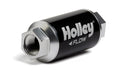 Holley Billet HP Fuel Filter 162-551 3/8 Inch NPT In-Line 100 Micron Stainless Steel Element