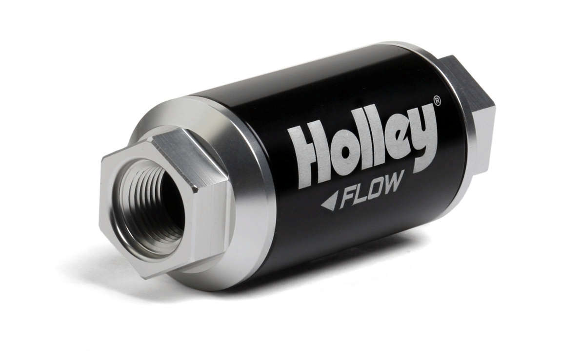Holley 162-562 Billet HP Fuel Filter 3/8 NPT 40 Micron Stainless Steel Element